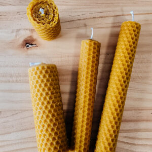 Velas de Miel – Cera de Abeja Natural